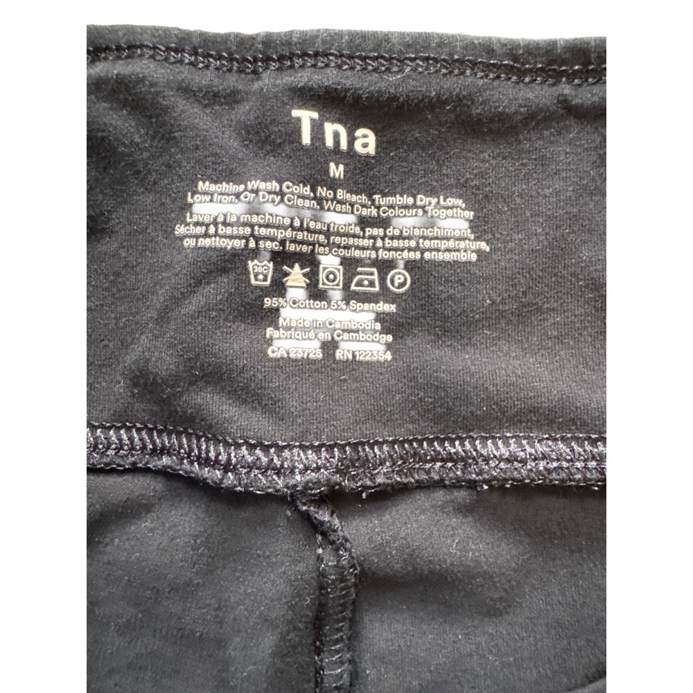 Aritzia TNA Black Leggings Medium High Rise Athleisure Stretch Pants Casual Chic - Picture 5 of 6